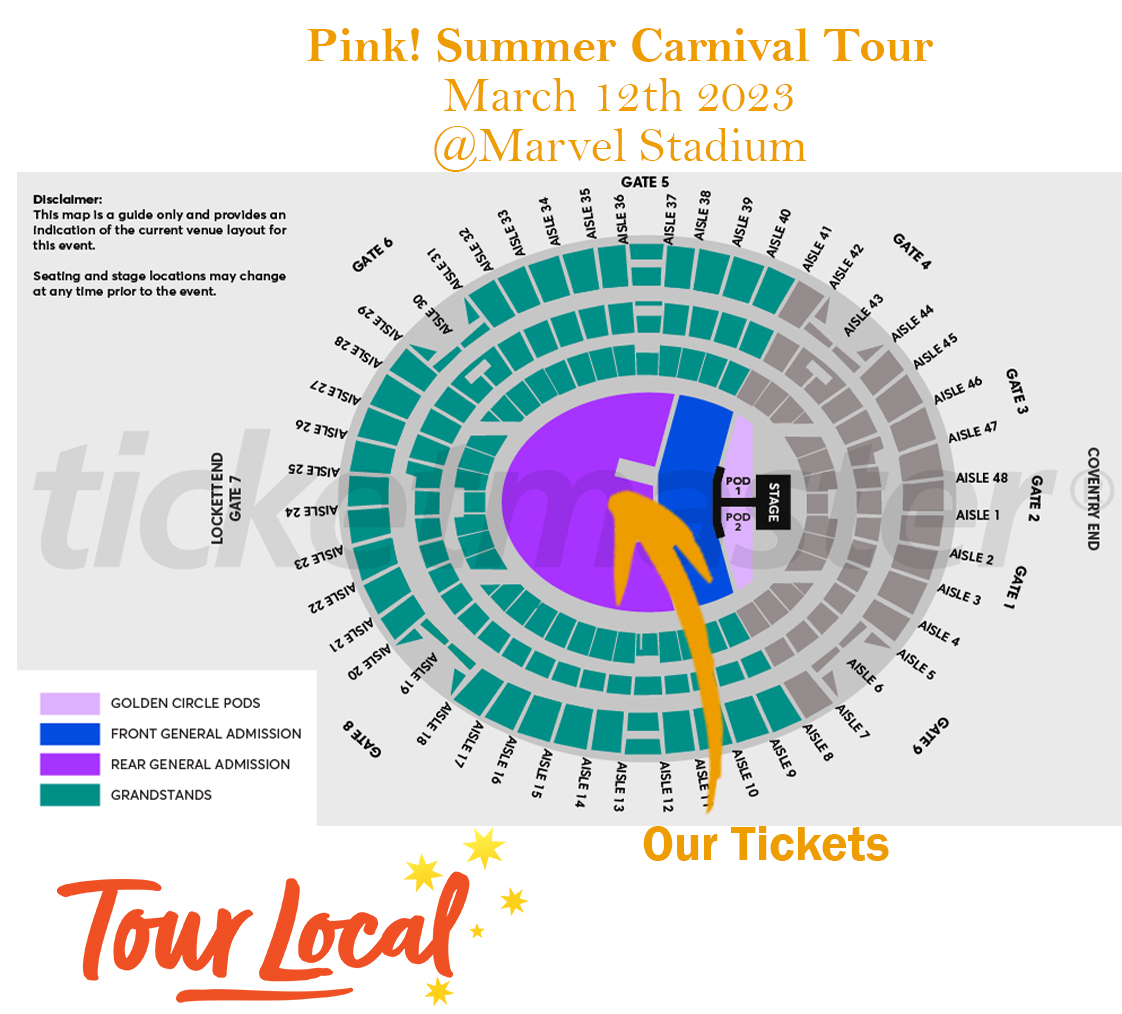 pink tour dates melbourne
